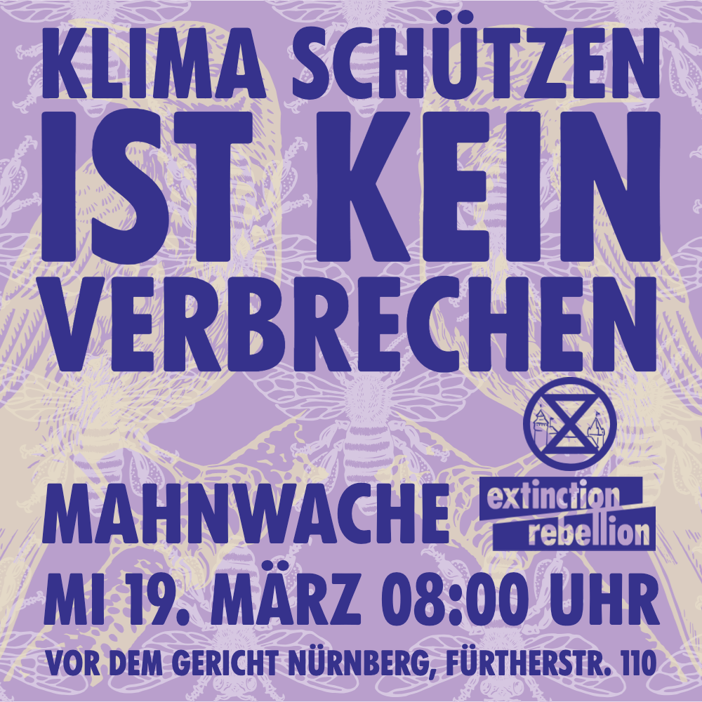 Mahnwache - Klima schützen ist kein Verbrechen