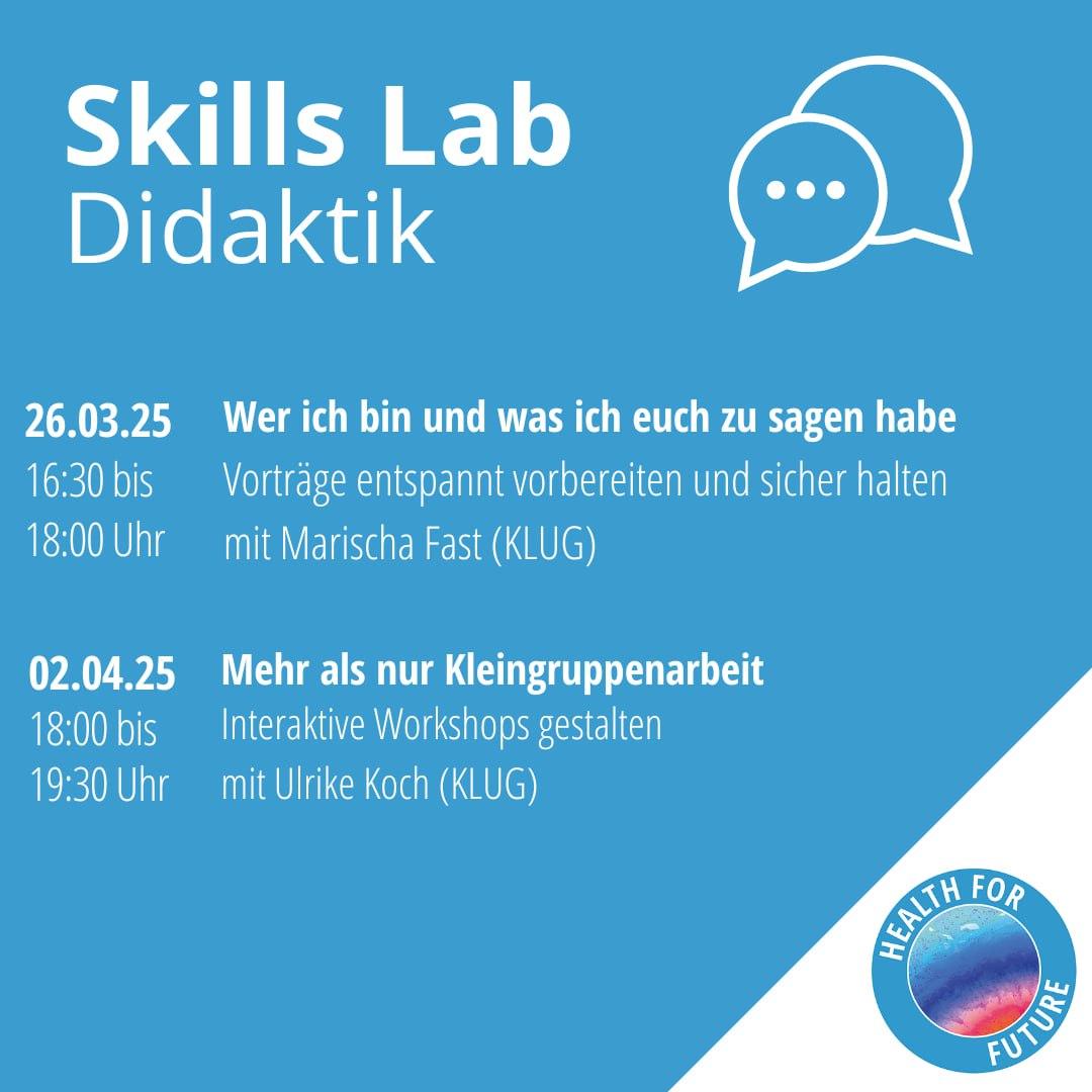 Skills Lab: Didaktik - Vorträge vorbereiten und selbstbewusst halten.