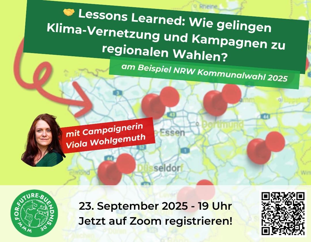 Wie gelingen Klima-Vernetzung und Kampagnen zu regionalen Wahlen?