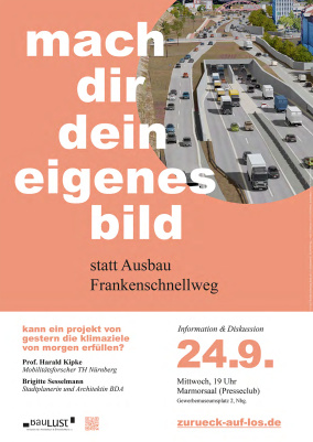 Mach dir dein eigenes Bild - statt Ausbau Frankenschnellweg