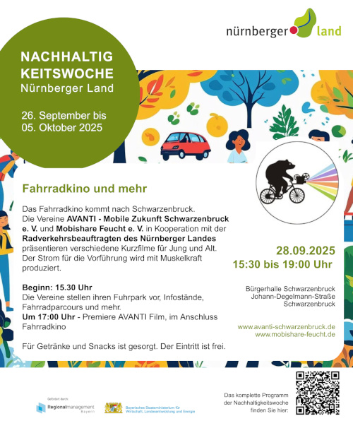 Fahrradkino & Nachhaltigkeitswoche Schwarzenbruck