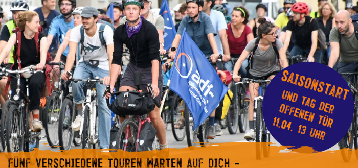ADFC Saisonauftakt mit Radtouren und Tag der offenen Tür