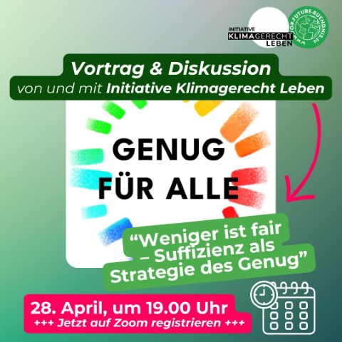 „Weniger ist fair“ – Suffizienz als Strategie des Genug