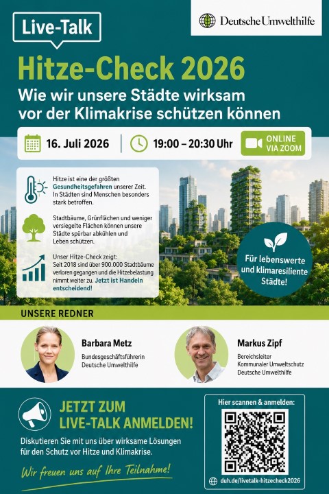 Hitze-Check 2026 – Wie wir unsere Städte wirksam vor der Klimakrise schützen