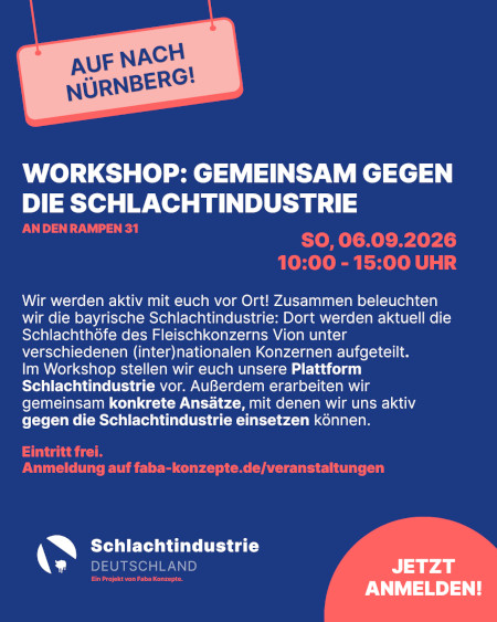 Gemeinsam gegen die Schlachtindustrie