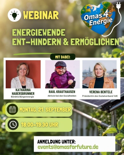 Energiewende ent-hindern und ermöglichen