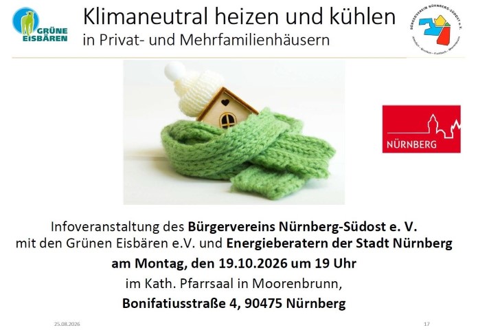 Klimaneutral heizen und kühlen in Privat- und Mehrfamilienhäusern